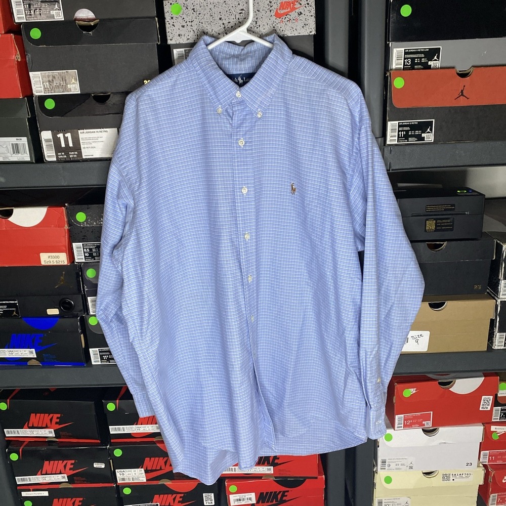 Ralph Lauren Men's Large Blue Long Sleeve Button Down Shirt - Picture 2 of 7